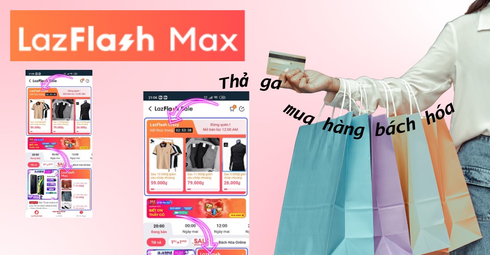 Săn ngay hàng bách hóa LazFlash Max TRỢ GIÁ, rẻ hơn giá chợ 