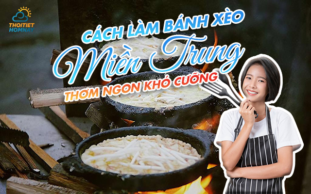 Cách làm bánh xèo miền Trung chuẩn ngon giòn tan khó cưỡng, ăn là ghiền 