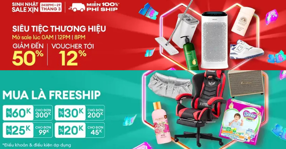 Đón sinh nhật Lazada, nhặt đồ giá rẻ, ưu đãi không ngừng